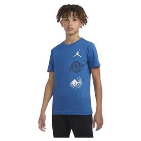 T shirt à manches courtes Enfant Nike JDB AIR GLOBE JORDAN SS TEE 95D121 U1R Bleu