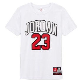 T shirt à manches courtes Enfant Nike JDB PRACTICE FLIGHT 95A088 001 Blanc