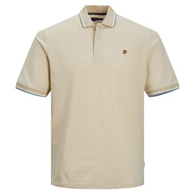 Polo à manches courtes homme Jack & Jones JPRBLUWIN POLO SS NOOS 12169064 Beige