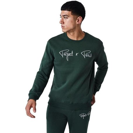 Sweat sans capuche homme Project X Paris 1920009 VR Vert