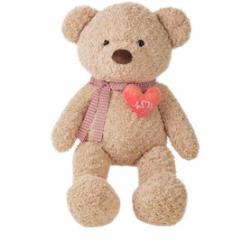 Ours en peluche Old Coeur 75 cm