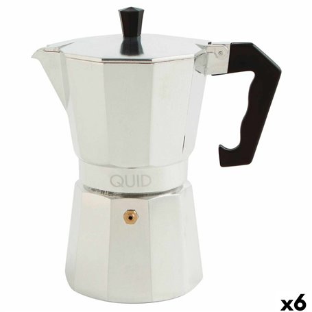 Cafetière Italienne Quid Cesena Acier Aluminium Bakélite 6 Tasses (6 Unités)