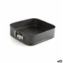 Moule à pâtisserie Quid Sweet Grey Noir Métal 24 cm (12 Unités)