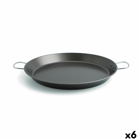 Poêle Quid Senia Noir Métal Acier Ø 38 cm (6 Unités)