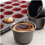 Moule à flan Quid Sweet Grey Noir Métal 9,5 cm (24 Unités)