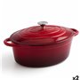 Casserole avec Couvercle Bidasoa Fierro Rouge 4