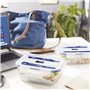 Boîte à lunch hermétique Luminarc Pure Box Active Bicolore verre 1,22 L 16 cm (6 Unités)