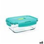 Boîte à lunch hermétique Luminarc Pure Box Holy Bicolore verre 820 ml (6 Unités)