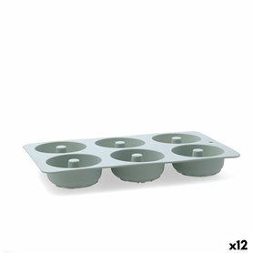 Moule à pâtisserie Quid Ozon Vert Silicone (12 Unités)