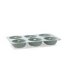 Moule à pâtisserie Quid Ozon Vert Silicone (12 Unités)