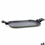 Plancha grill Quid Naturalia Noir Métal 39 x 28 cm (6 Unités)