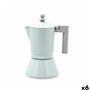 Cafetière Italienne Quid Ozon Vert Métal 6 Tasses (6 Unités)