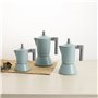 Cafetière Italienne Quid Ozon Vert Métal 6 Tasses (6 Unités)