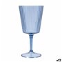 Verre Quid Sunset Azul Bleu Plastique 400 ml (12 Unités)