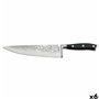 Couteau Chef Sabatier Carbon Noir Métal Bakélite (6 Unités)