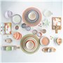 Assiette plate Quid Kaleido Vert Corail Céramique Ø 27 cm (12 Unités)