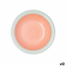 Assiette creuse Quid Kaleido Vert Corail Céramique Ø 21