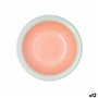 Assiette creuse Quid Kaleido Vert Corail Céramique Ø 21