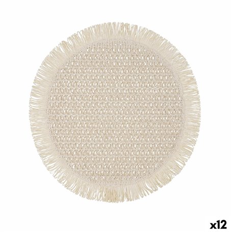 Dessous de plat Vinthera Okapi Bicolore Textile Ø 38 cm (12 Unités)