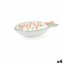 Bol pour Apéritifs Quid Kaleido Blanc Céramique 14 x 9 x 3 cm (4 Unités)