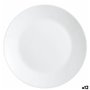 Assiette plate Luminarc Zelie Blanc verre Ø 25 cm (12 Unités)