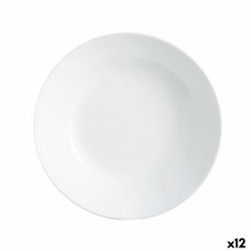 Assiette creuse Luminarc Zelie Blanc verre Ø 20 cm (12 Unités)