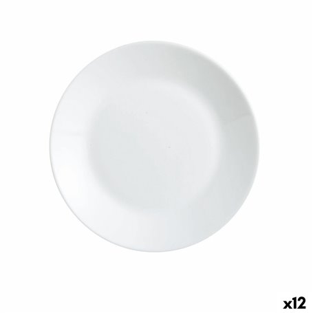 Assiette à dessert Luminarc Zelie Blanc verre Ø 18 cm (12 Unités)