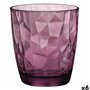 Verre Bormioli Rocco Diamond Pourpre verre 300 ml (6 Unités)