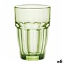 Verre Bormioli Rocco Rock Bar Vert verre 370 ml (6 Unités)