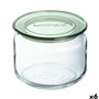 Bocal Luminarc Pure Jar Vert verre 500 ml (6 Unités)
