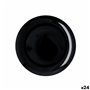 Assiette plate Quid Select Basic Noir Mélamine Ø 25 cm (24 Unités)