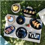 Assiette à dessert Quid Select Basic Noir Mélamine Ø 20 cm (24 Unités)