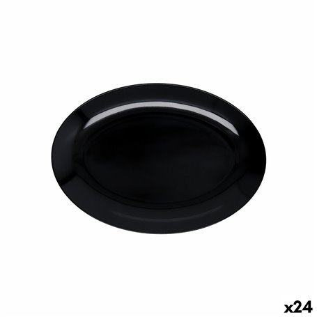Plateau Quid Select Basic Noir Mélamine 25 x 18 cm (24 Unités)
