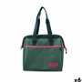 Ensemble de sac alimentaire réutilisable Quid Sarao Vert Textile Sans BPA 24 x 23 x 16 cm (6 Unités)