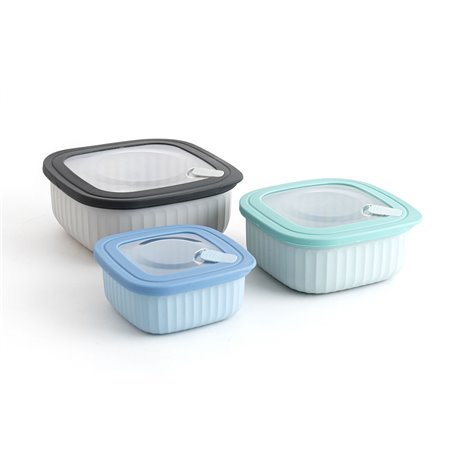 Ensemble de Boîtes à Lunch Bidasoa Mia Multicouleur Plastique Sans BPA 450 ml 850 ml 1