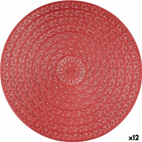 Dessous de plat Quid Habitat Rouge Plastique Ø 38 cm (12 Unités)