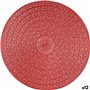 Dessous de plat Quid Habitat Rouge Plastique Ø 38 cm (12 Unités)