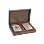 Jeux de cartes DKD Home Decor Sheesham Doré Brun foncé 18 x 12 x 4 cm