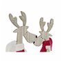 Décorations de Noël DKD Home Decor Polyester Bois (2 pcs) (9 x 6 x 39 cm)