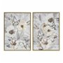 Cadre DKD Home Decor Fleurs (50 x 3