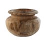 Vase Home ESPRIT Naturel Brun foncé Teck 30 x 30 x 20 cm