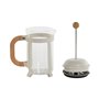 Cafetière à Piston Home ESPRIT Blanc Naturel Acier inoxydable 800 ml 15 x 10 x 22 cm