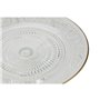 Assiette plate Home ESPRIT Transparent Doré Verre 23 x 23 x 8 cm