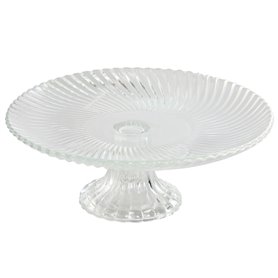 Assiette plate Home ESPRIT Transparent Verre 20