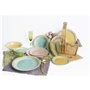 Assiettes Home ESPRIT Rose Grès 27 x 27 x 2 cm 18 Pièces