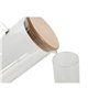 Set de Verres Home ESPRIT Transparent Bambou Verre Borosilicaté 210 ml