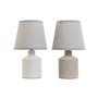 Lampe de bureau Home ESPRIT Blanc Beige 40 W 220 V 15 x 15 x 27 cm (2 Unités)