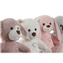 Jouet Peluche Home ESPRIT Blanc Marron Gris Rose Polyester Animal 25 x 20 x 28 cm (4 Unités)