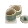 Laitière et sucrier Home ESPRIT Blanc Vert Porcelaine 250 ml 9 X 9 X 8,4 cm 2 Pièces