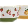 Saladier Home ESPRIT Jaune Rouge Vert Porcelaine 21 x 21 x 12 cm (2 Unités)